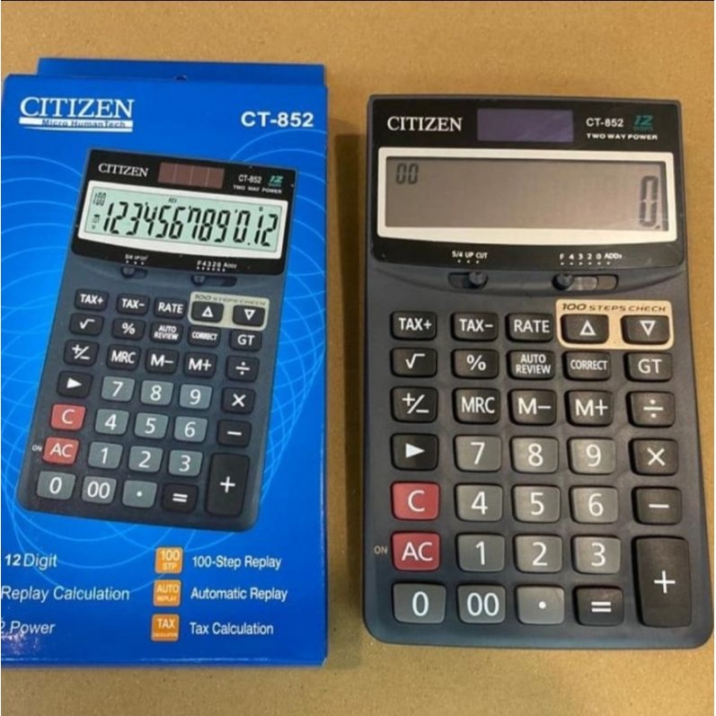 KALKULATOR MEJA CITIZEN CT 852 - Check &amp; Correct Calculator CT862