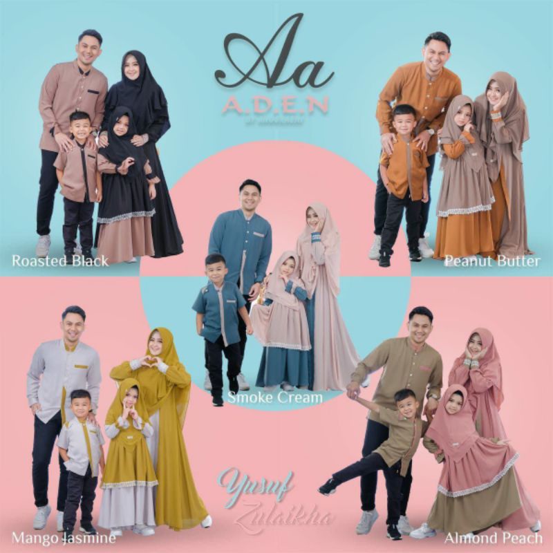 Yusuf dan Zulaikha Family Series by Aden Hijab | Grade B Sale | Zulaikha Kids by Aden Hijab | Sarimbit Dreamy Couple Family Series