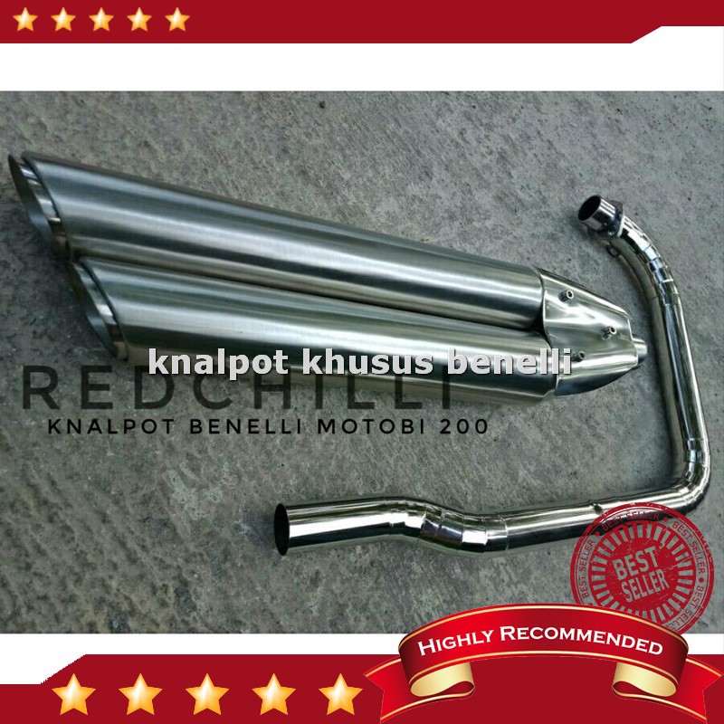 Harga Knalpot Benelli Motobi 200 Efi - Knalpot Benelli Motobi 200 Evo Titan