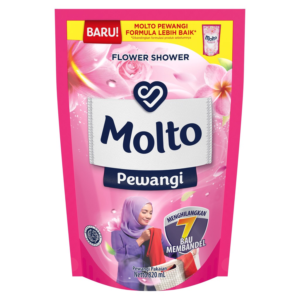 Molto Pewangi Pakaian Ukuran 780ml Molto Pewangi Pelembut Pakaian