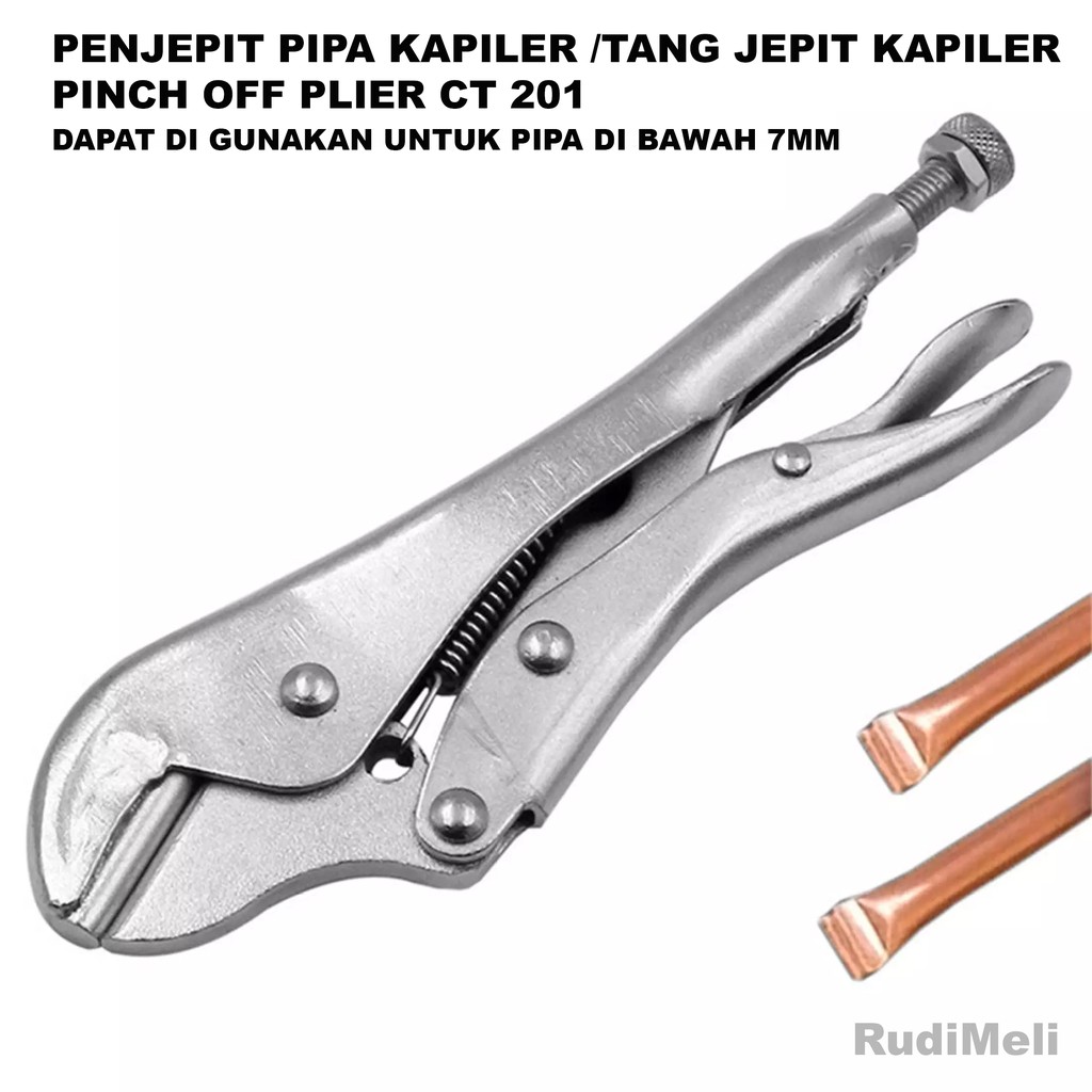 TANG PENJEPIT PIPA KAPILER KULKAS dan PIPA AC / PINCH OFF PLIER CT 201