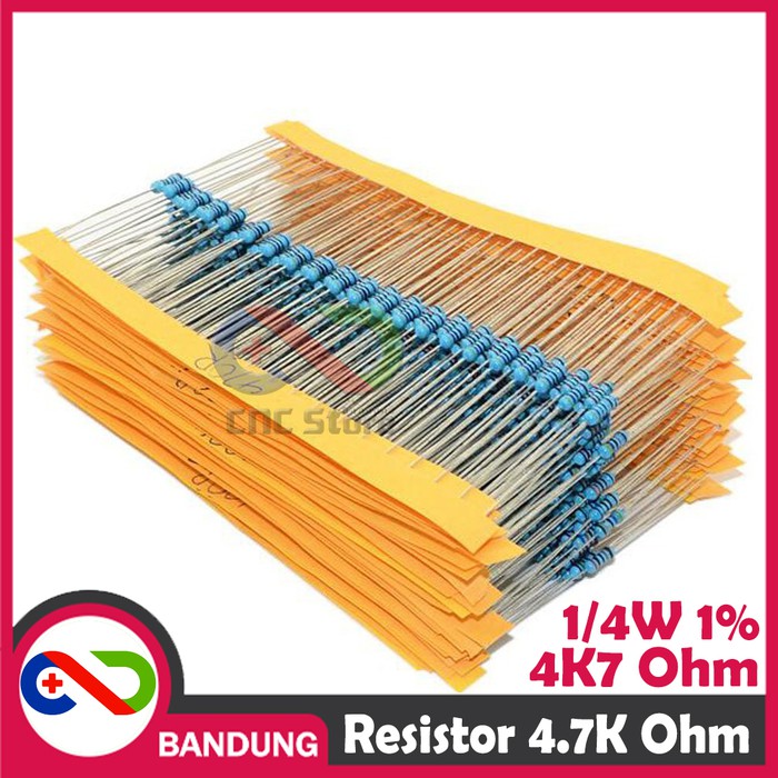 10X RESISTOR 4700OHM 4K7 4.7K 1/4W 1% METAL FILM