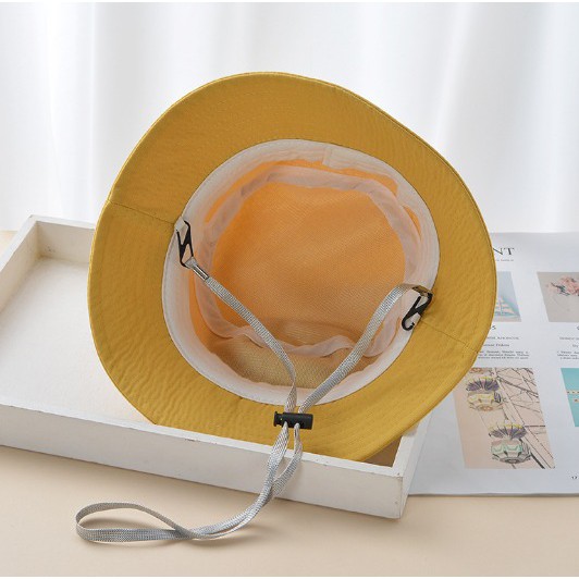 Halomam - Bucket Hat Melon ( Topi Bucket Bayi Unisex/ Topi Bucket Anak Lelaki / Perempuan )-6