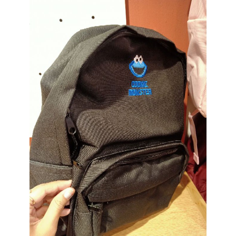 Miniso Backpack Sesame street tas ransel elmo tas ransel korea backapck multifungsi
