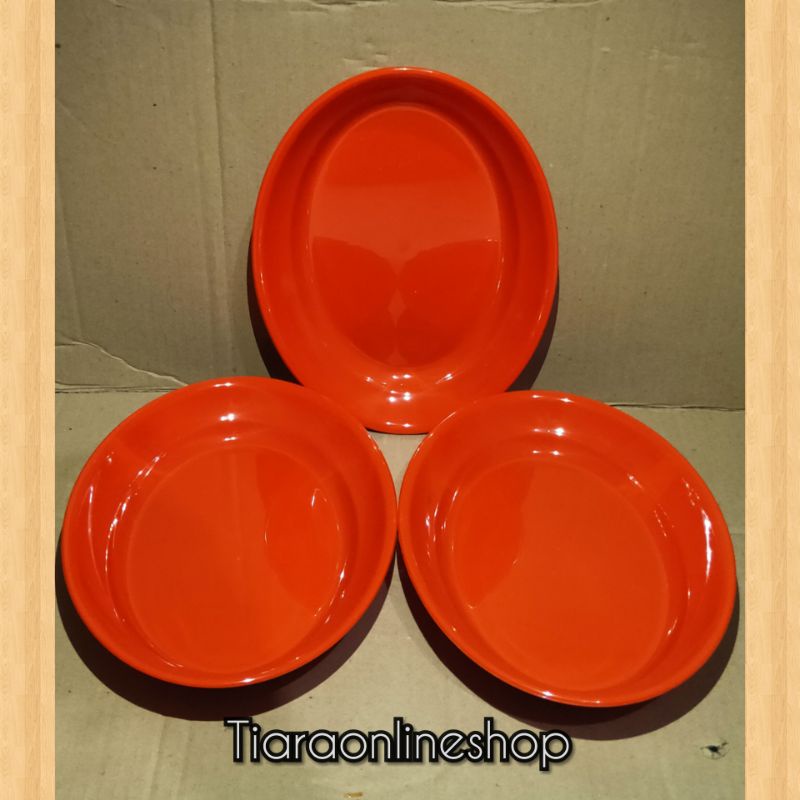 piring oval / Ringkok melamin diameter 11inc