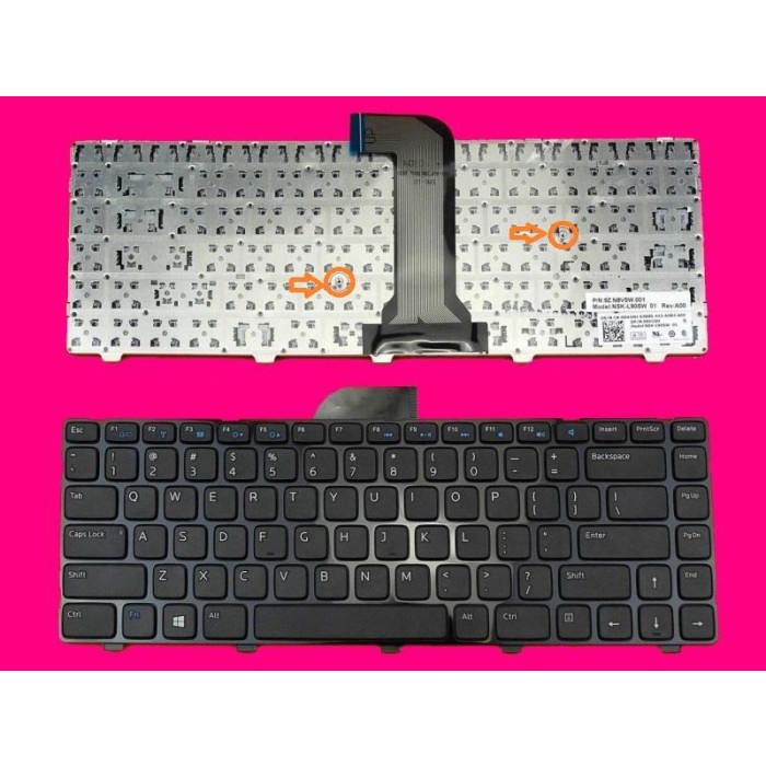 KEYBOARD DELL INSPIRON 14 3421 14R 5421 VOSTRO 2421 SERIES