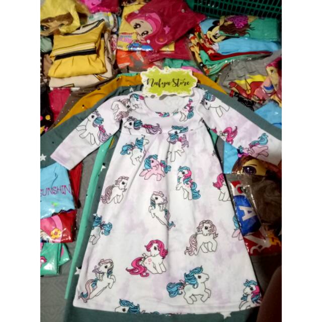 Gamis Anak Termurah Bahan Kaos Babyterry tebal