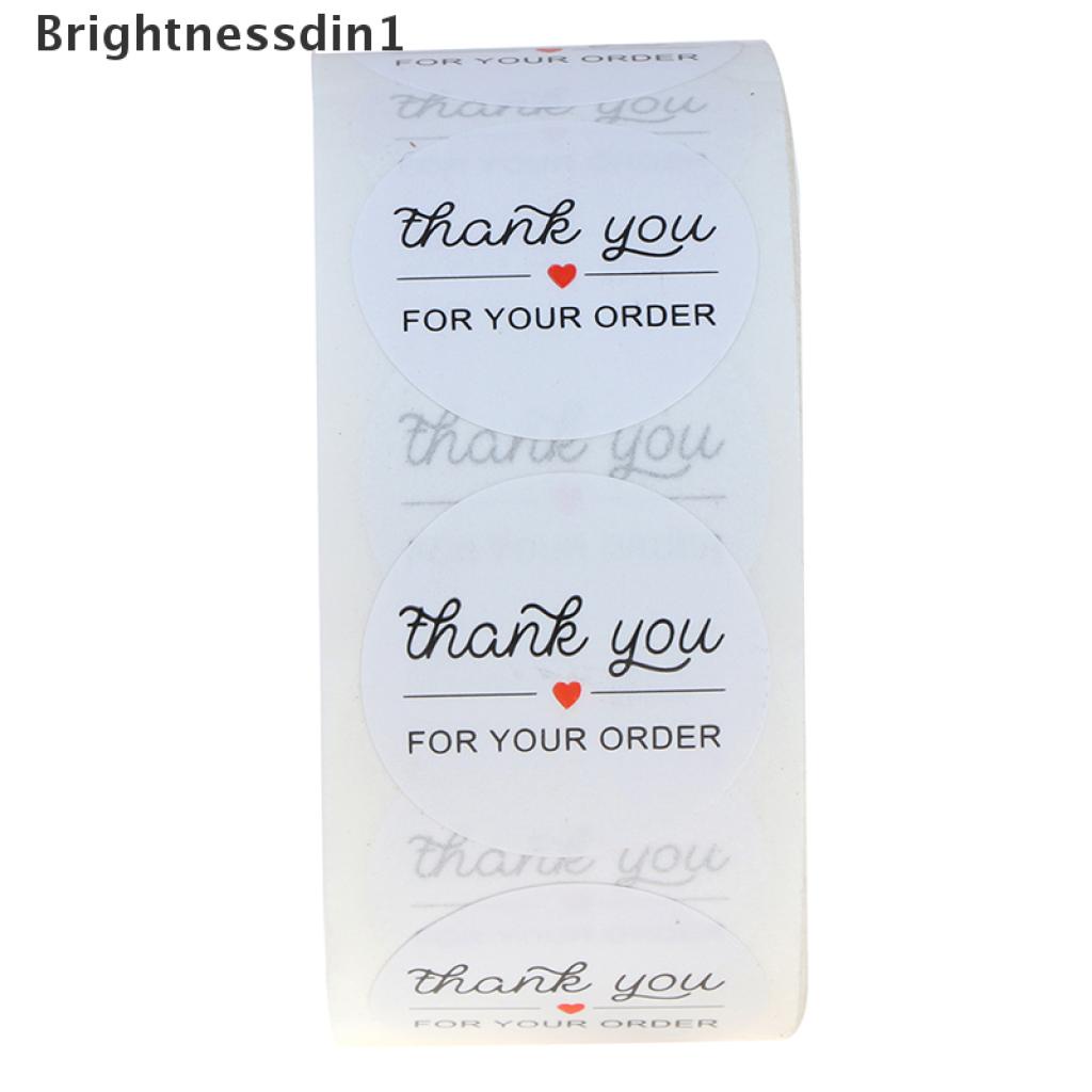 [Brightnessdin1] &quot;THANK YOU FOR YOUR ORDER &quot; Stickers seal labels 500pcs stickers scrapbooking #