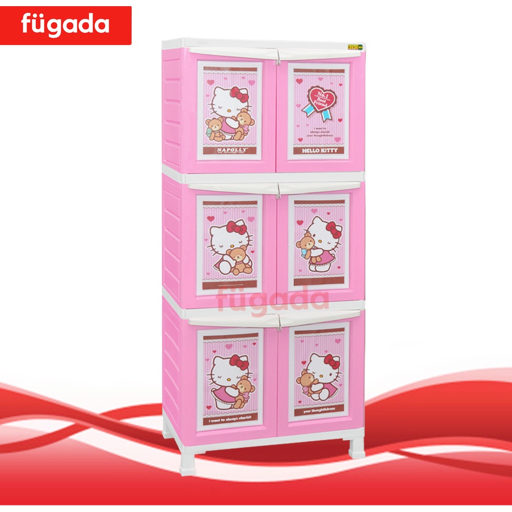 Lemari Pakaian Napolly BCBC 163 Hello Kitty