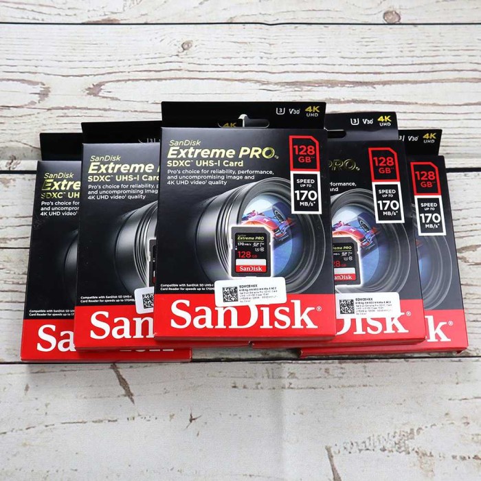 Jual SD Card SanDisk Extreme Pro SDXC Card UHS-I U3 V30 Class 10 (170MB/s)  -SDSDXXY | Shopee Indonesia