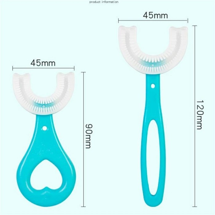 Sikat Gigi Anak Bentuk U - Sikat Gigi Bayi Bahan Silicone Lembut - SC