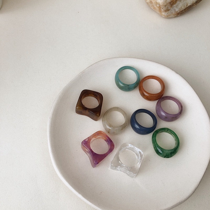 Resin Ring Fashion Korea Retro