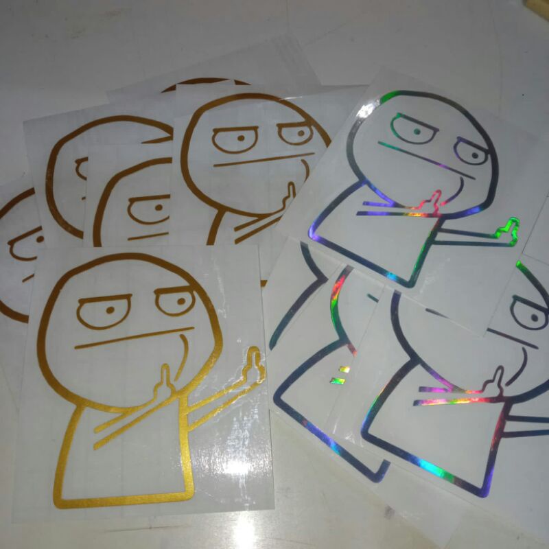 

STICKER MIDDLE FINGER STIKER ANIMASI PUCEK LUCU