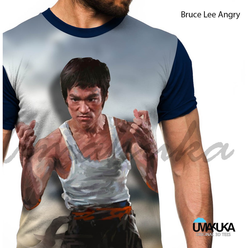 KAOS FULLPRINT BRUCE LEE TERLARIS / KAOS BRUCE LEE / KAOS FULLPRINT
