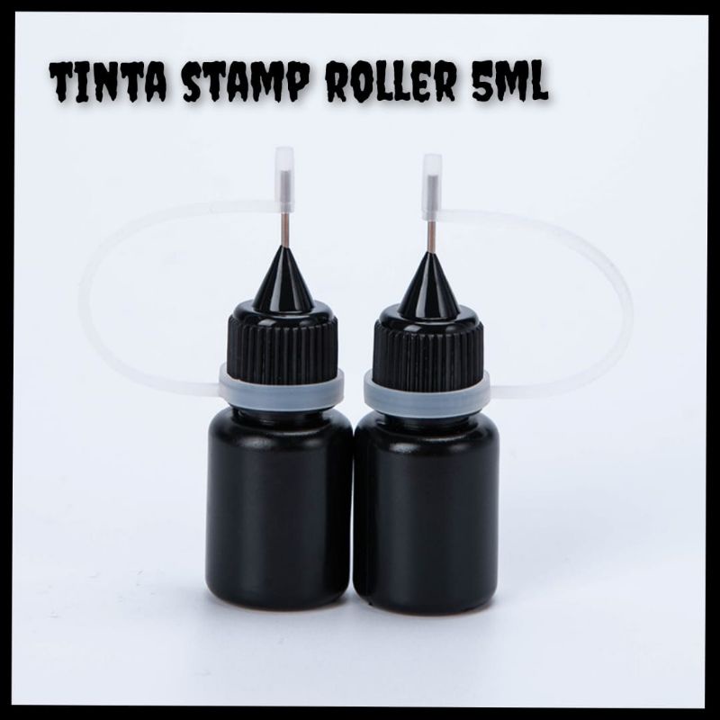 TINTA STAMP ROLLER TINTA HITAM 5ML TINTA STEMPEL STAMP INK TINTA STEMPEL