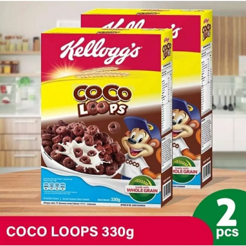 Kelloggs Coco Loops 2 × 330 gr ( isi 2 pcs )