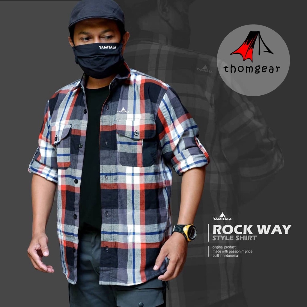 Yamitala Kemeja Lapang Flanel Hangat Rock Way Quickdry Stretch Breathable Ringan Pria Wanita Baju Lengan Panjang Tactical Outdoor Pdl Pdh Dinas Pns Kantor Resmi Seragam Proyek Komunitas Club Model Terbaru 2022 Murah Original Ori Thomgear Paiton