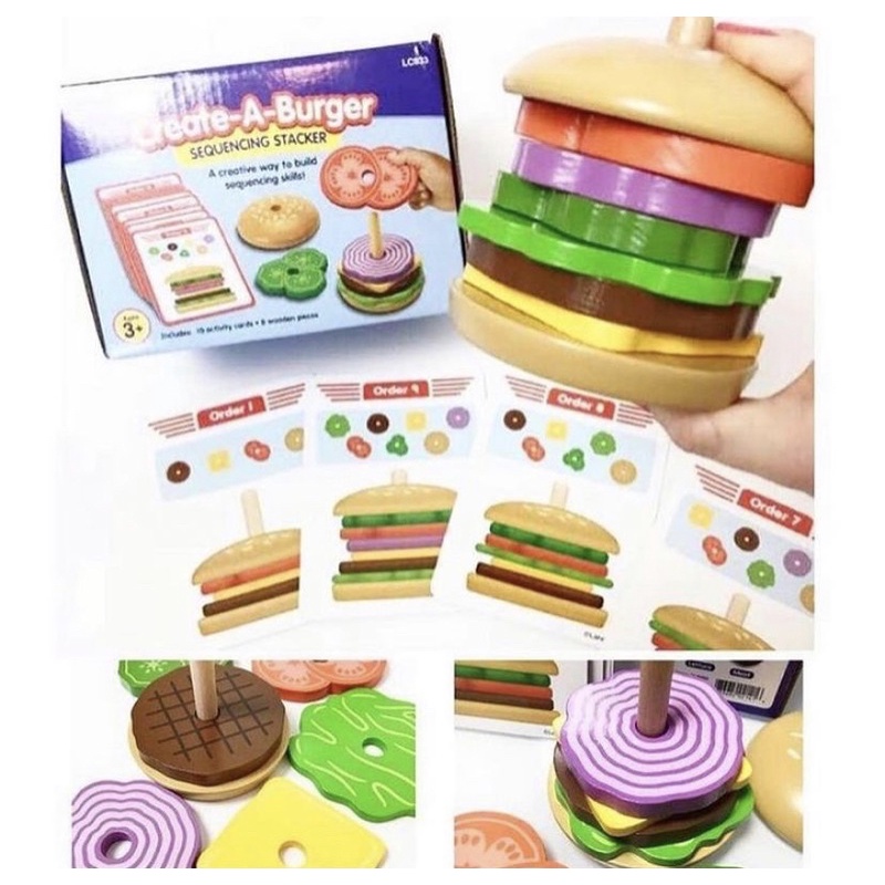 

Indokidstoys - Lakeshore Stacking Burger