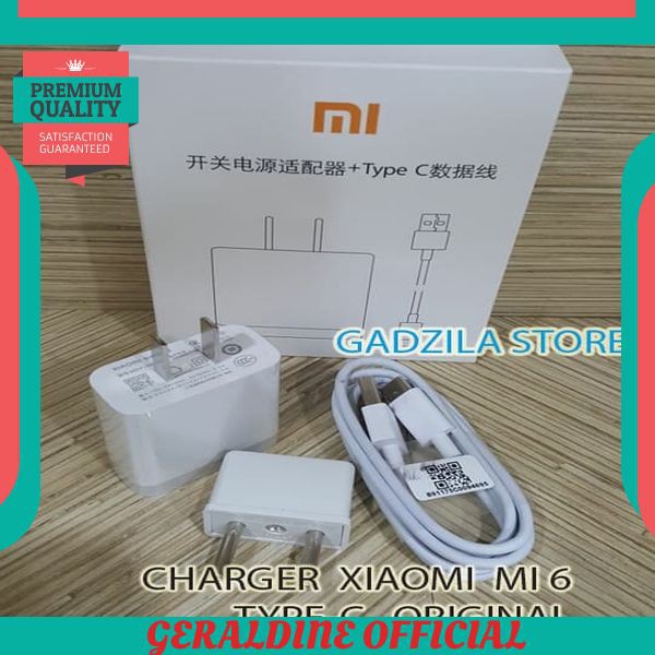 TERLARIS CHARGER XIAOMI MI6 TYPE C ORIGINAL USB C Kabel Type-C Mi 6 ORI