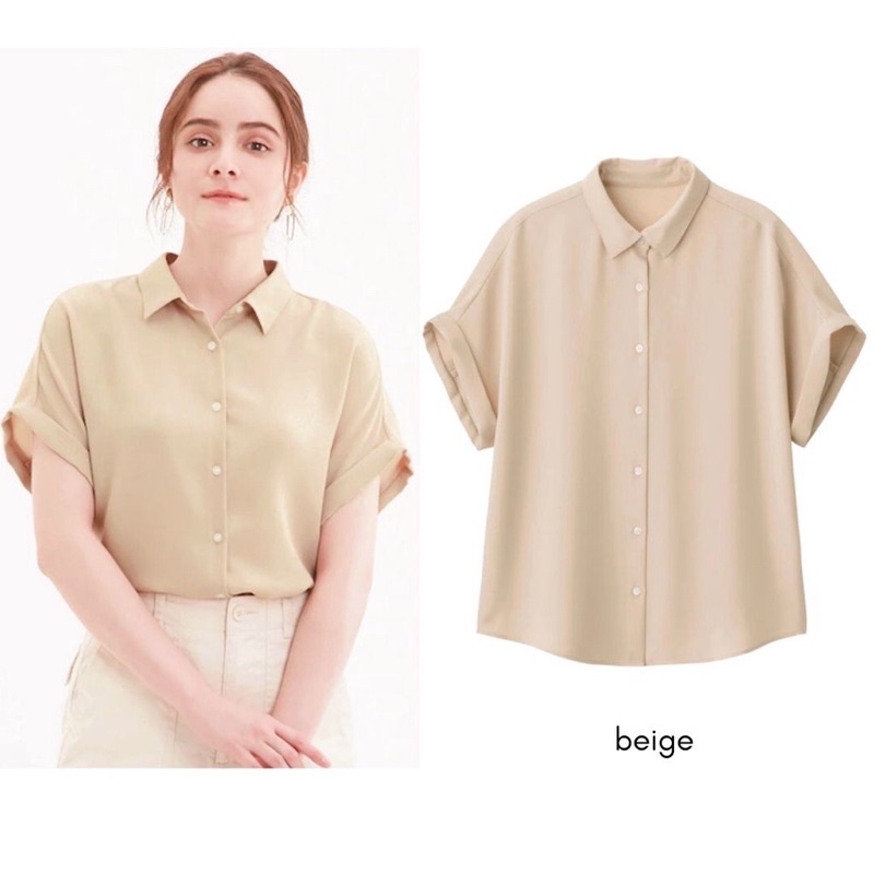 GU UNIQLO Airy Oversize Blouse / Shirt