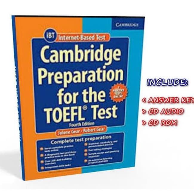 Promo Akhir Tahun Cambridge Preparation Course For Toefl Test: Ibt 4Th Edition Kode 1143
