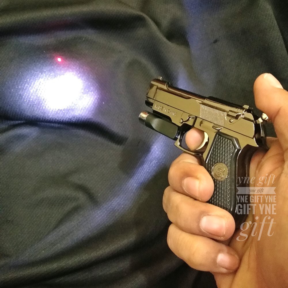 WOW KEREN COD  Korek Api Pistol Mini Beretta Senter Laser. Korek Unik WOW. Mancis Antik