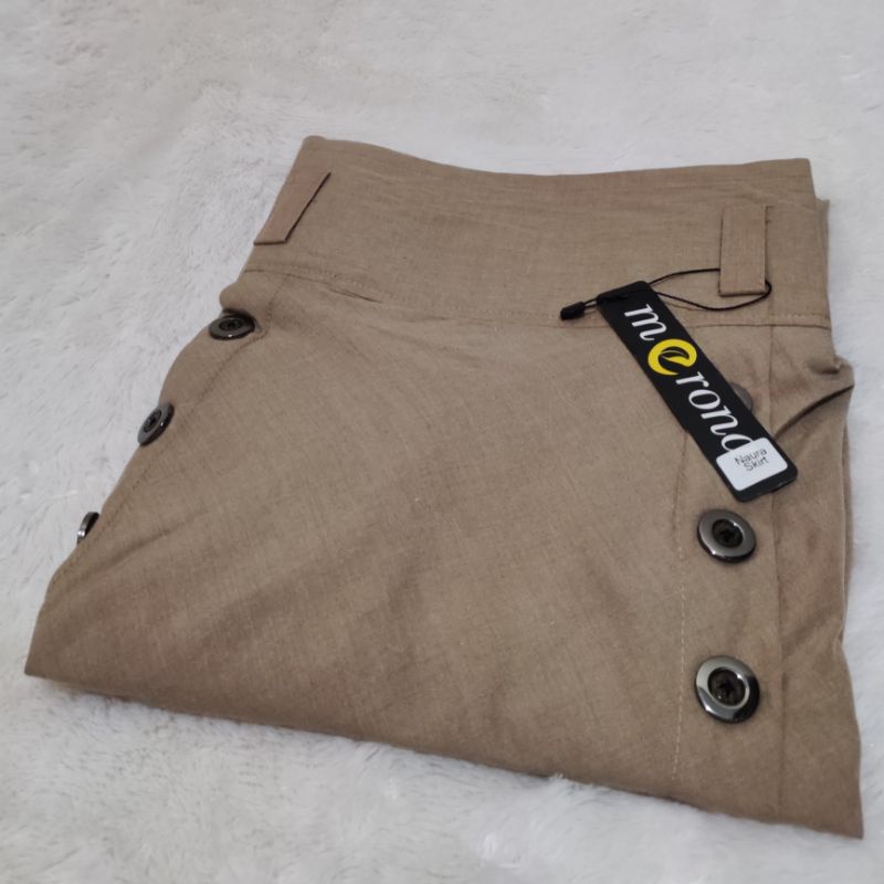 Rok Panjang Naura Katun Supernova SUPER PREMIUM Bawahan Wanita Muslim Berkualitas-Naura MOCCA