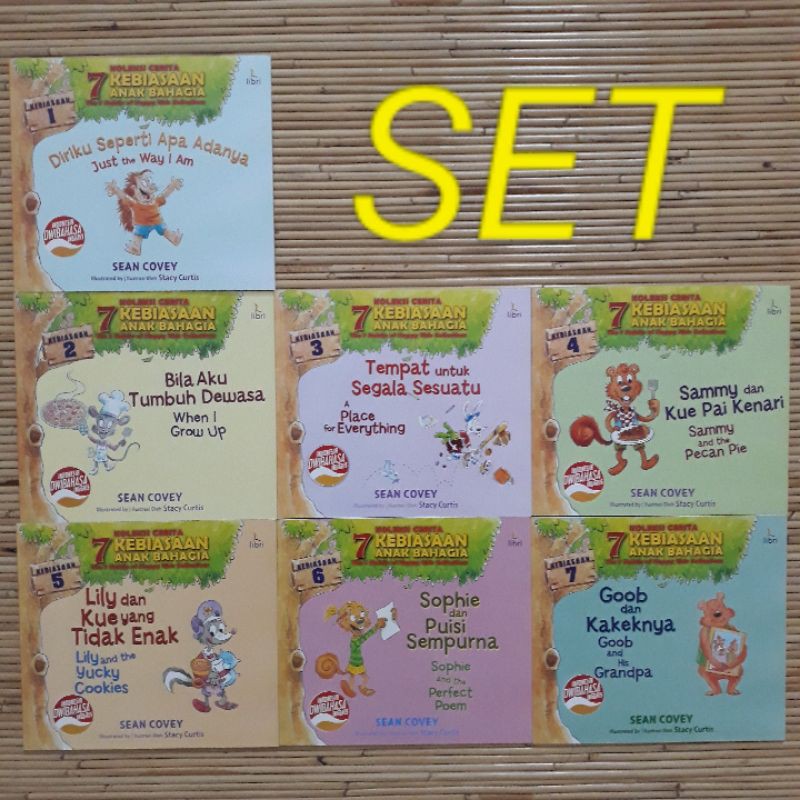 Sean Covey Set 7 Judul 7 Habits of Happy Kids (new) Kebiasaan Bahagia Lily dan And Goob Sammy Diriku