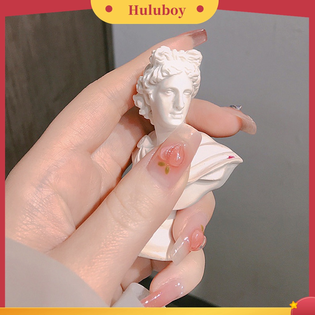 Huluboy Huluboy♡ 25 Pcs Ornamen Kuku Bentuk Hati Peach 3D Serbaguna Bahan Resin Untuk Nail Art Charms Wanita