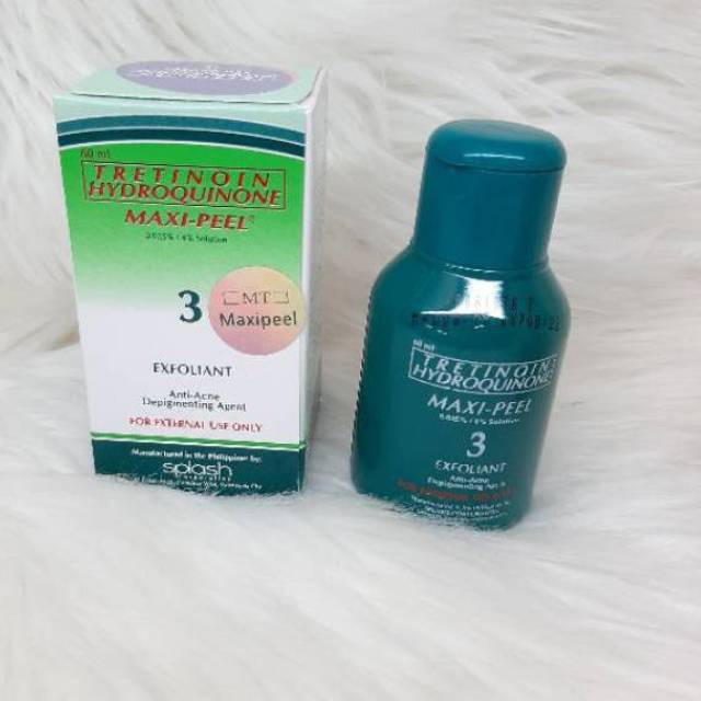 Maxi peel toner hijau 3/ping tretinoin hydroquinone