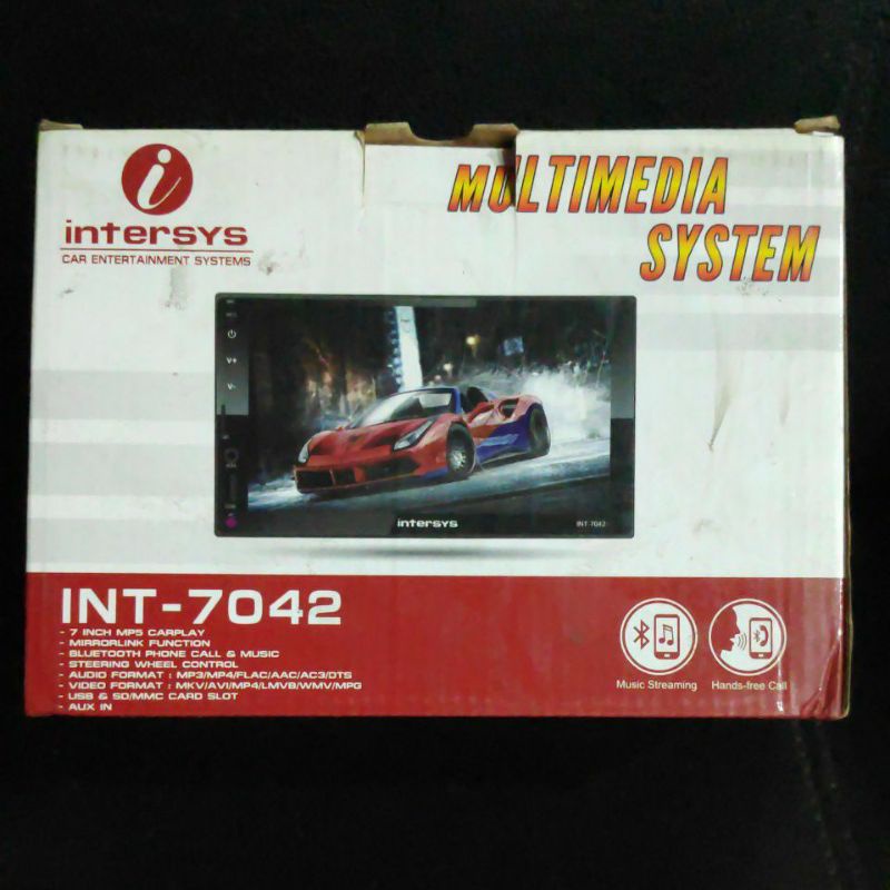 Tv mobil Intersys INT 7042 double din 2 din USB MP4 Bluetooth bs mirror link radio