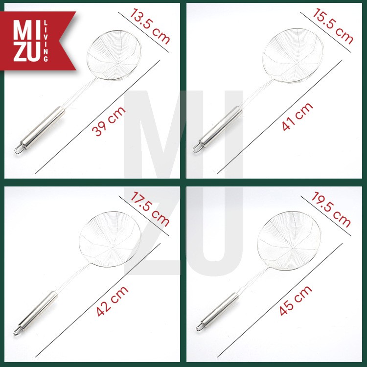 MIZU KUMONOSU Spider Strainer Serokan Masak Gorengan Tirisan Saringan Serbaguna Mie Stainless 304