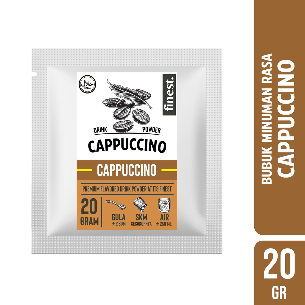 

Bubuk Minuman Rasa Cappuccino Drink Powder Kemasan Sachet 20 Gram