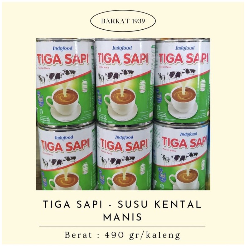 

Barkat - Susu Kental Manis Tiga Sapi 490 gr