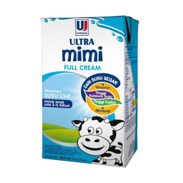 

UHT MILK | ULTRA MIMI KIDS 125ML | SUSU CAIR UHT USIA 2-6 TAHUN