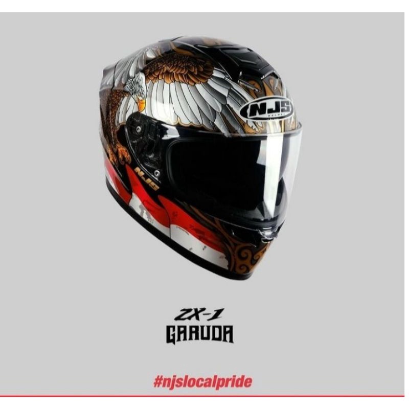 Helm Njs ZX-1 Motif Garuda & Motif Barong