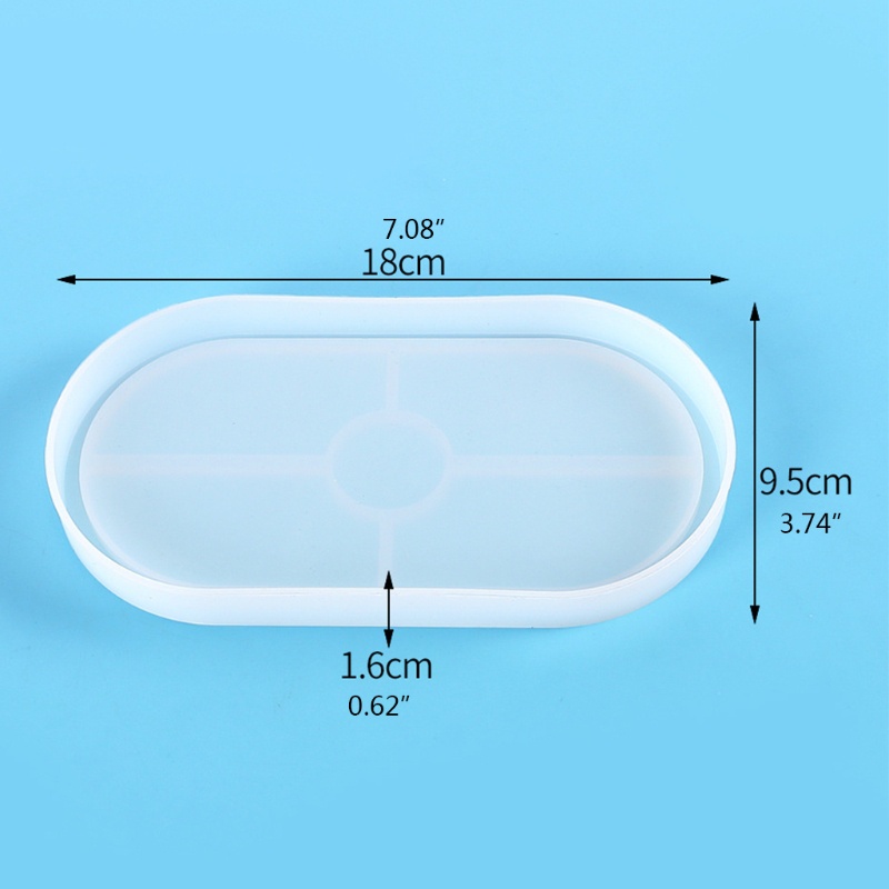 Cetakan Resin Epoxy Bentuk Oval Bahan Silikon Untuk Kerajinan Perhiasan