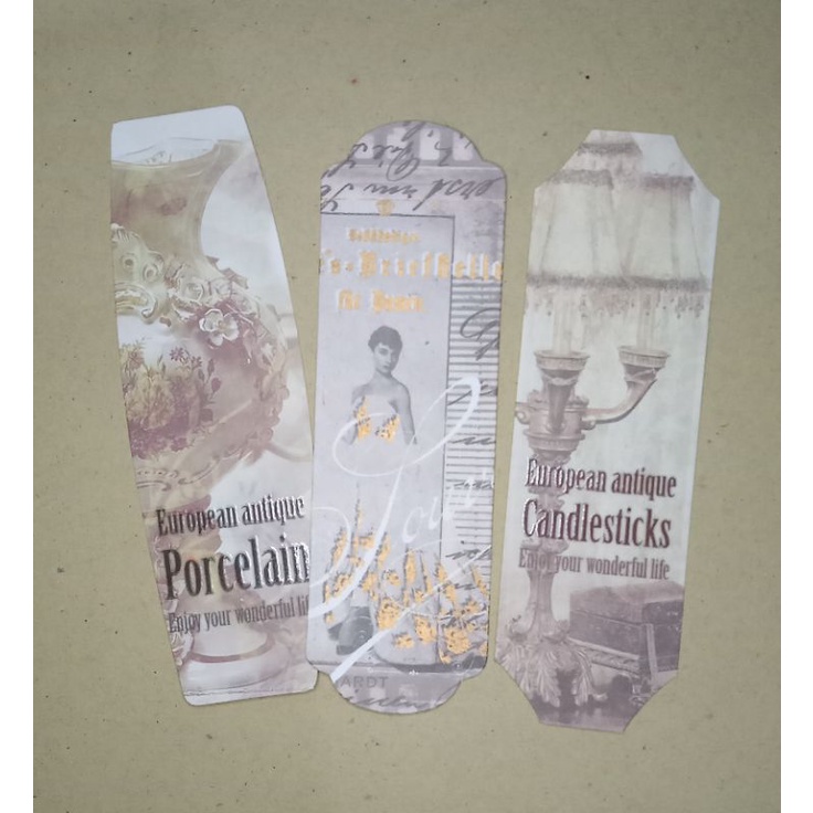 

[ 3 PCS ] Pembatas Buku Aestetic Vintage Bookmark Aestetic