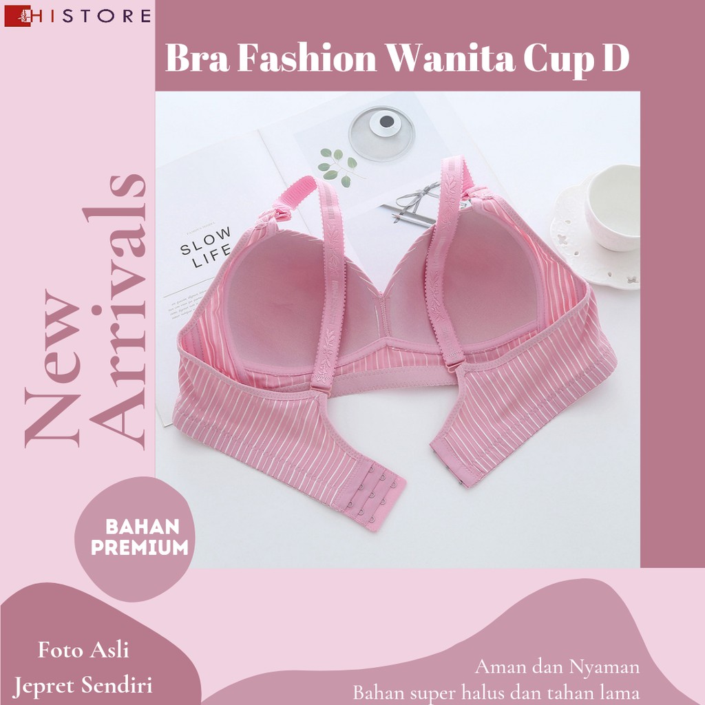 [HI] Bra BH JUMBO CUP D Fashion Bra Wanita Premium BH Busa Tipis Tanpa Kawat Sangat Nyaman D11