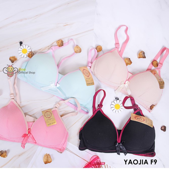 BRA BH PAKAIAN DALAM MURAH WANITA PUSH UP TANPA KAWAT/ KUALITAS PREMIUM YAOJIA F9