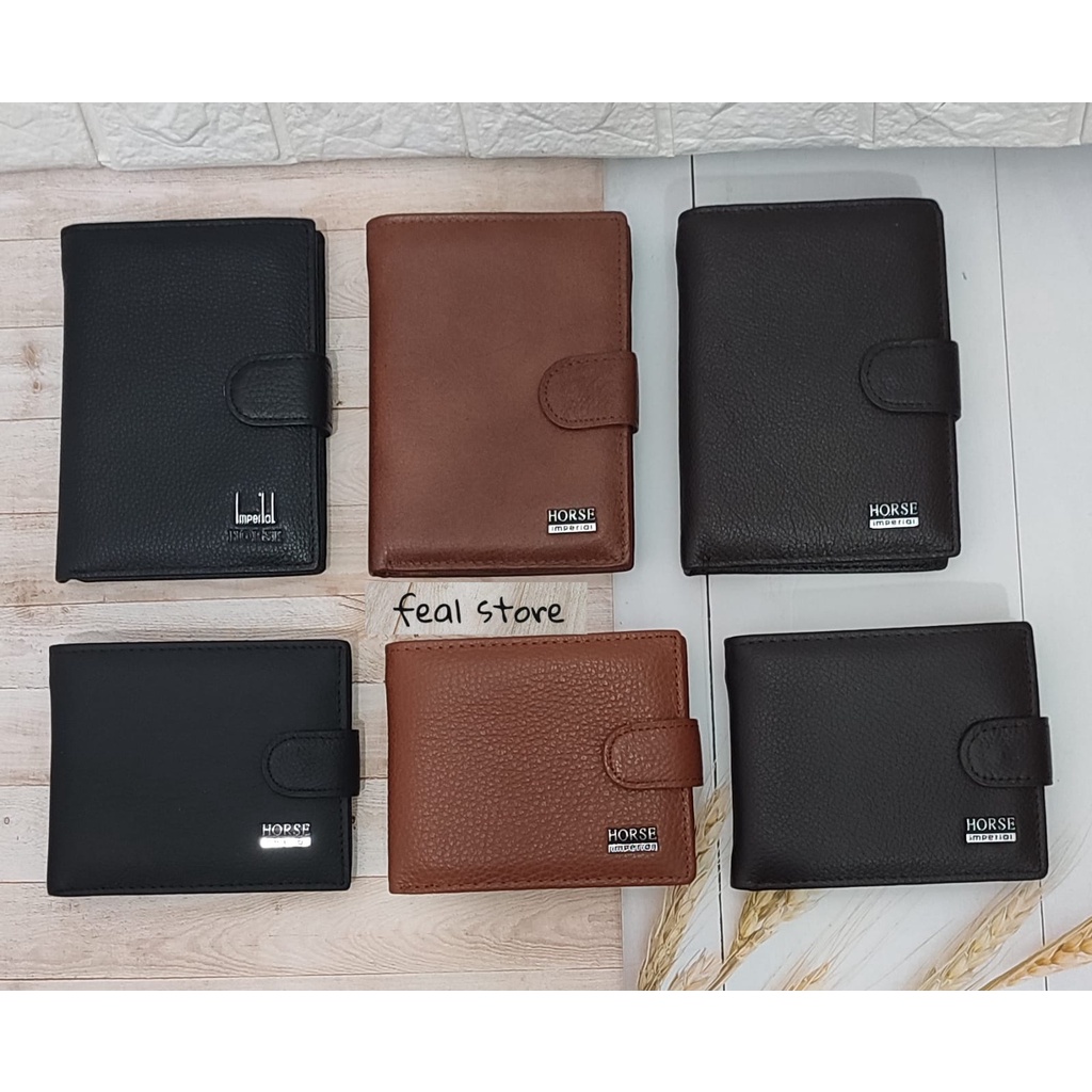 DOMPET IMPERIAL HORSE PRIA  KULIT ASLI DOMPET PRIA ASLI KULIT DOMPET IMPERIAL MODEL KANCING DOMPET I