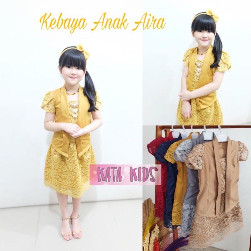 Kebaya Anak Brokat Aira By Kata Kids