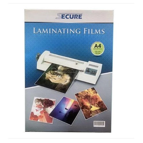 

Secure Plastik Laminating Film 100 Micron A4 (220x307mm)