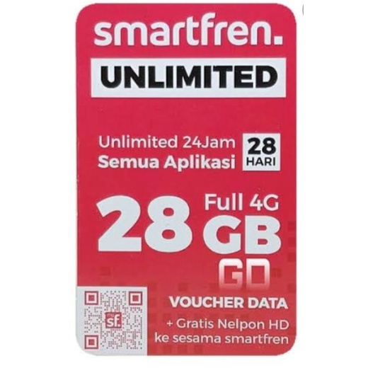 VOCER SMARTFREN UNLIMITED FUP 1GB 28HARI VOUCHER SMARTFREN UNLIMITED MAXI PAKET DATA SMARTFREN UNLI