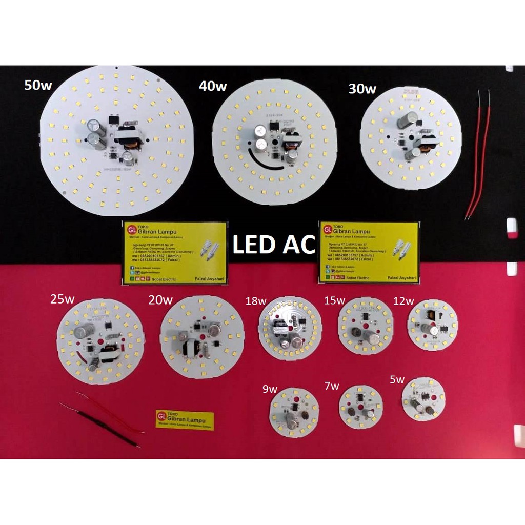 PCB Mata Lampu LED 20w Tanpa Driver - Mata LED AC Langsung 220V (BM)