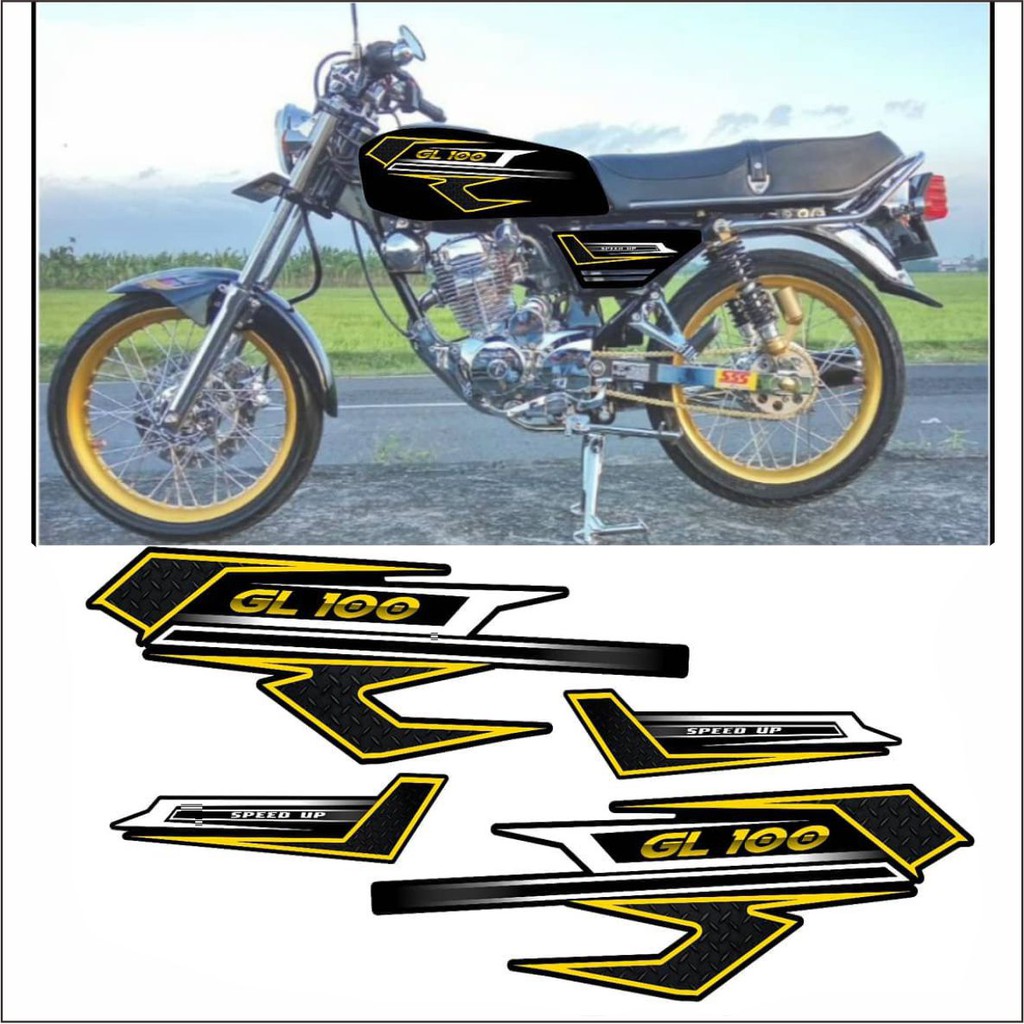 Jual BISA COD Striping CB 100 Variasi Sticker CB 100 Variasi Sticker Motor CB 100 YOUNG SQUAD 3 Indonesia Shopee Indonesia