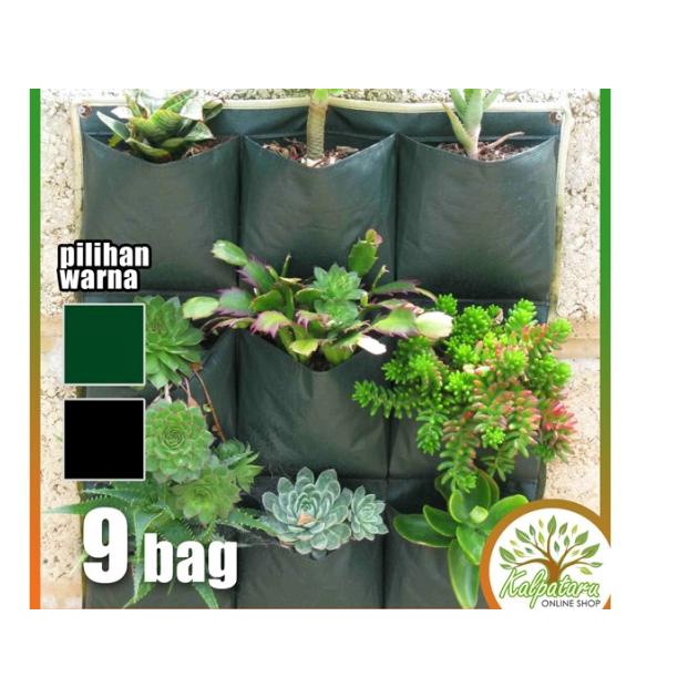 ● Pot Kantong Tanaman Dinding isi 9 Kantong/ Wall Planter 9 Bag ➦