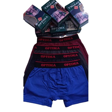 Celana boxer pria Optima isi 2pcs / celana dalam boxer cowok murah / celana dalam segi empat