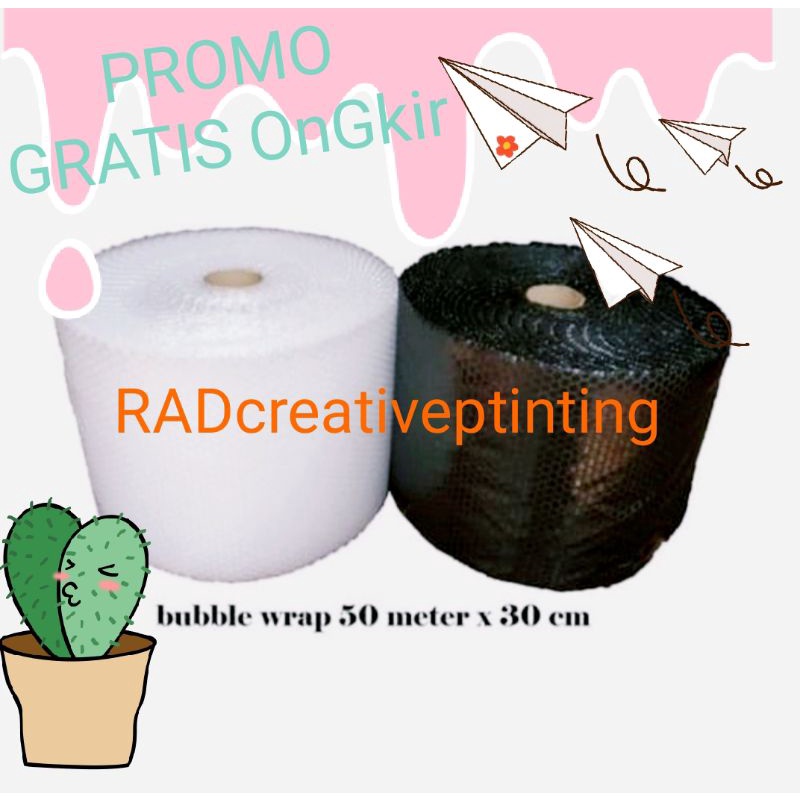 

Bubble Wrap 30cm×50mTEBAL, BERKUALITAS DAN TERMURAH / Muliapack /0[EXTRA KEAMANAN] BUBBLE WRAP / PLASTIC WRAPPING (