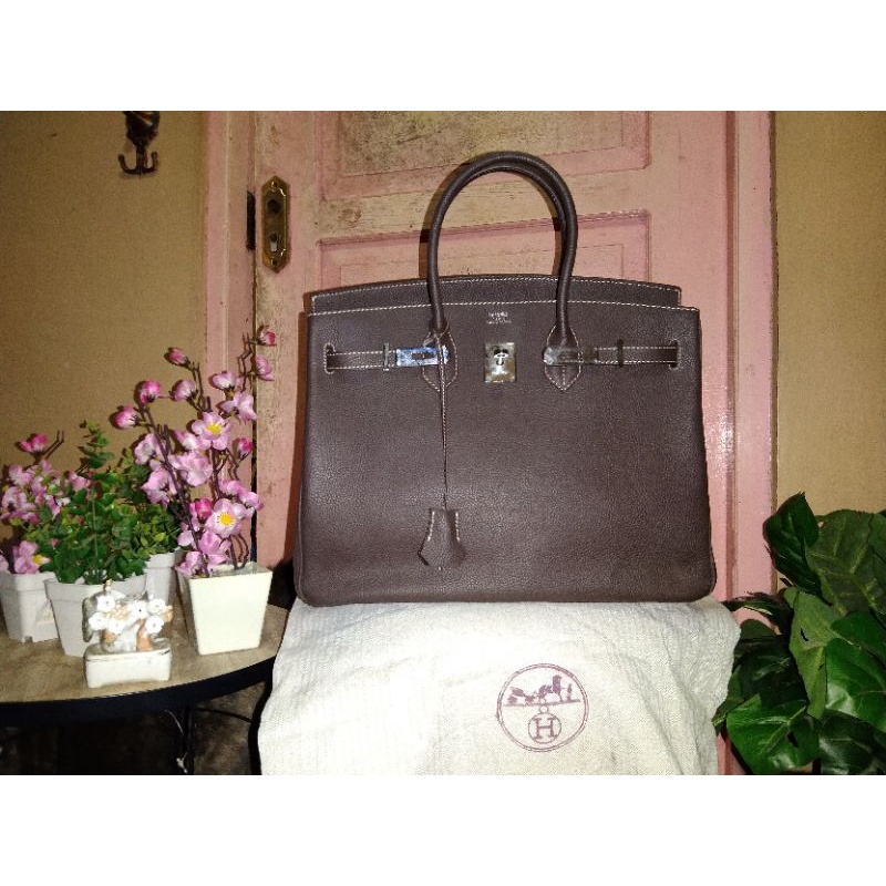 TAS KULIT ORI 35cm PRELOVED